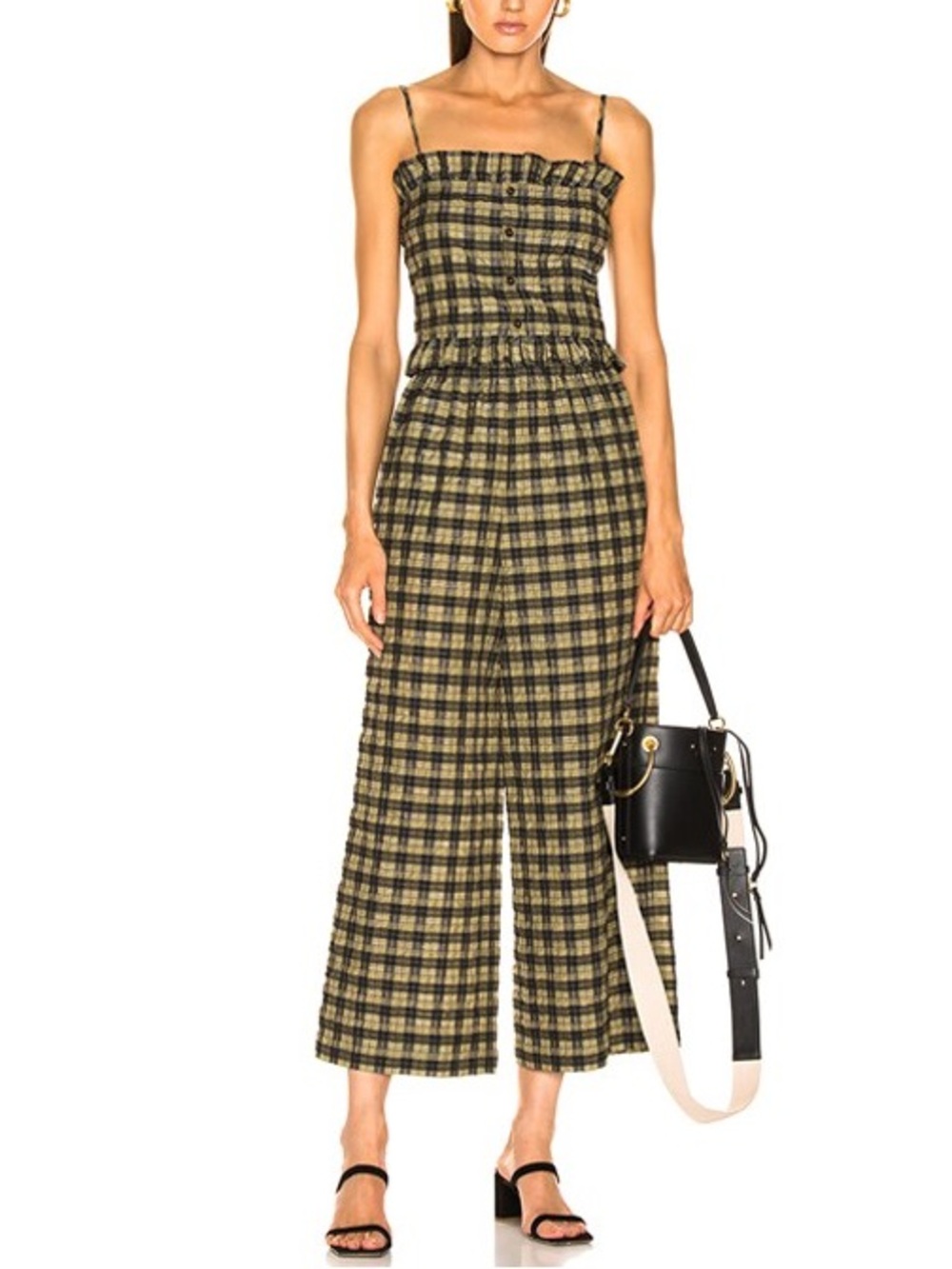 GANNI Charron Plaid Pants
